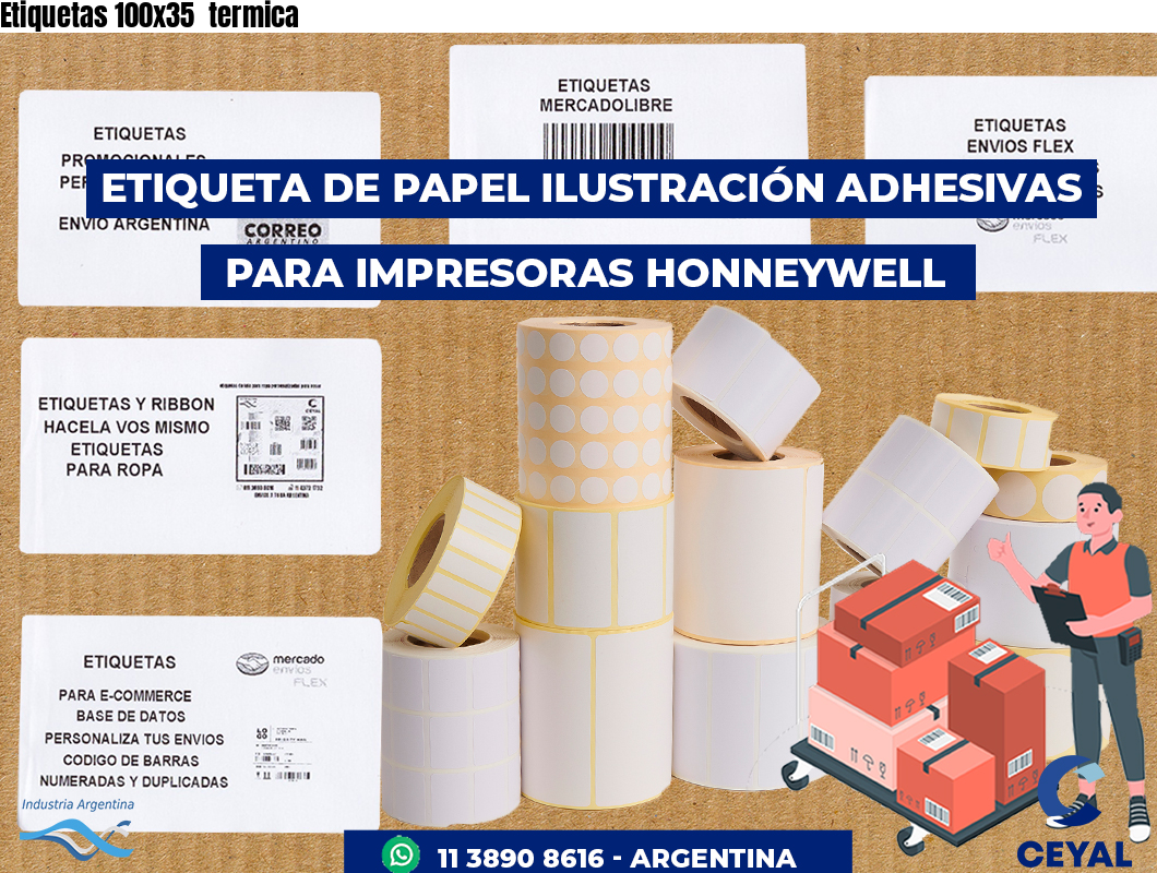 Etiquetas 100x35  termica