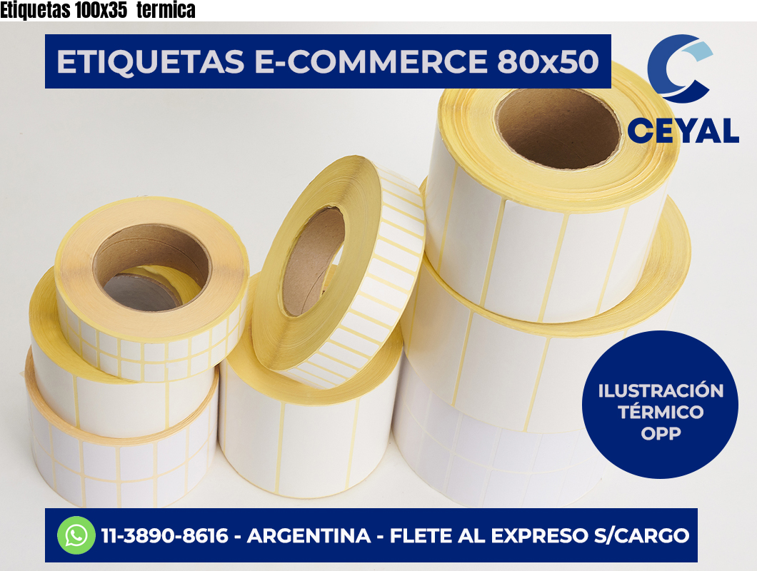 Etiquetas 100×35  termica