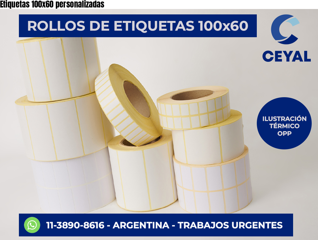 Etiquetas 100×60 personalizadas