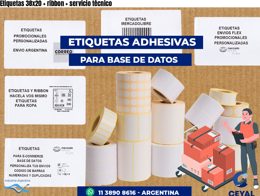 Etiquetas 38x20   ribbon   servicio técnico