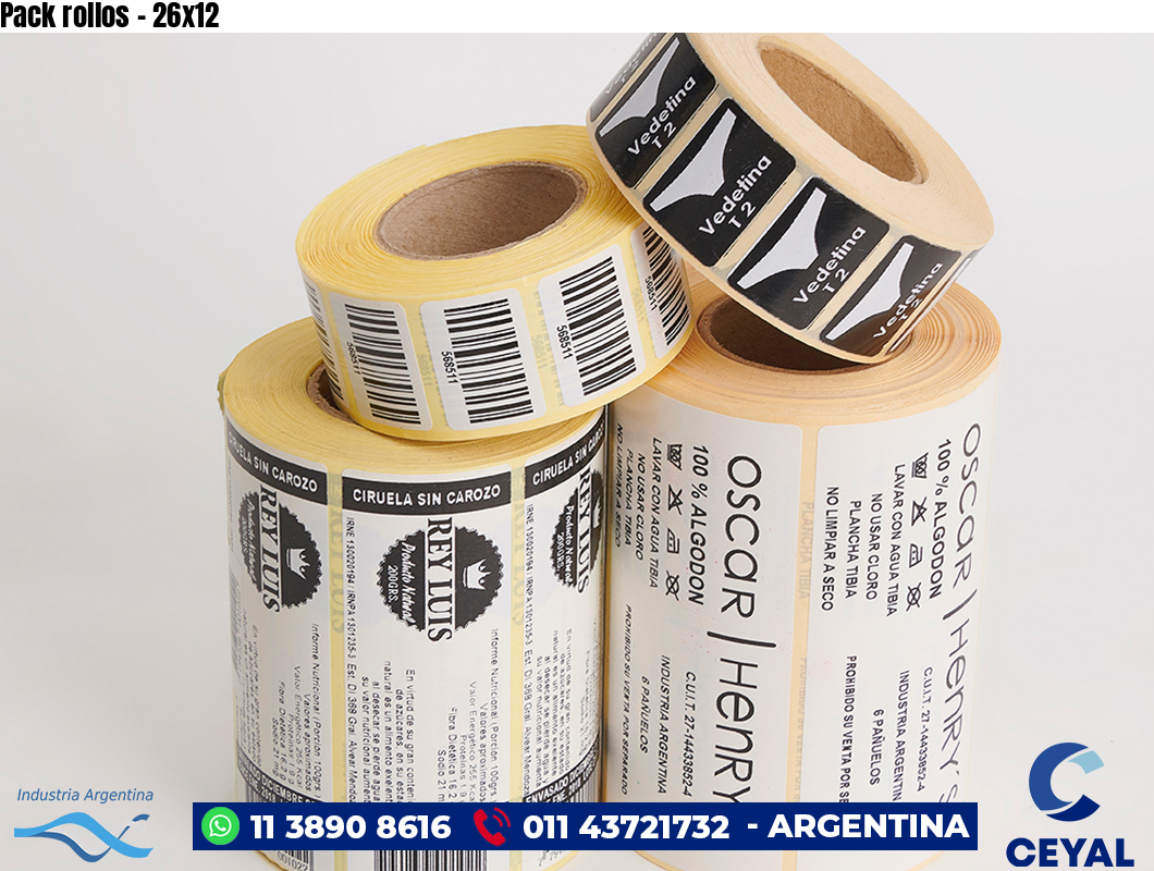 Pack rollos - 26x12