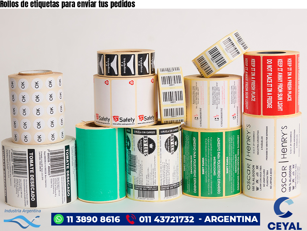 Rollos de etiquetas para enviar tus pedidos