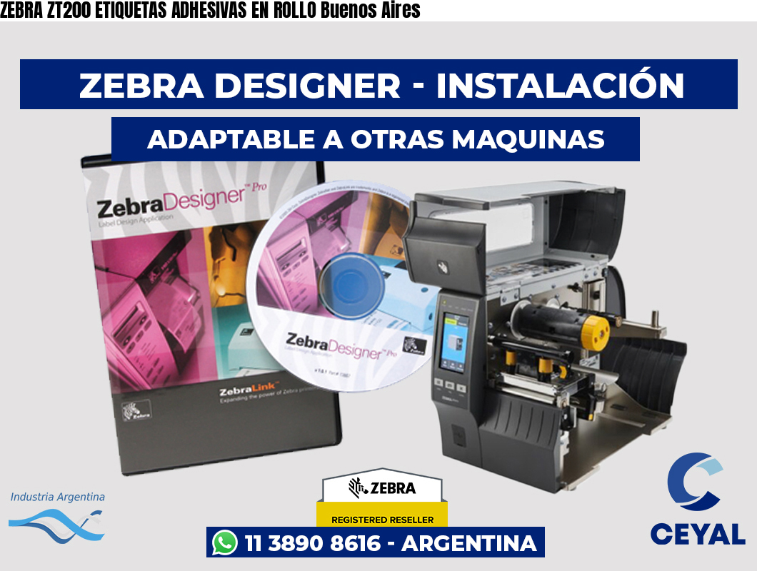 ZEBRA ZT200 ETIQUETAS ADHESIVAS EN ROLLO Buenos Aires