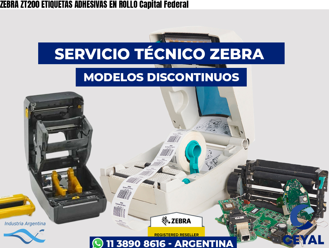 ZEBRA ZT200 ETIQUETAS ADHESIVAS EN ROLLO Capital Federal