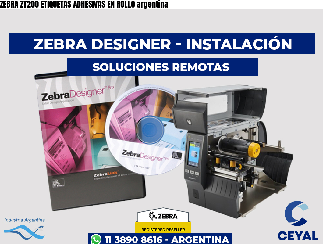 ZEBRA ZT200 ETIQUETAS ADHESIVAS EN ROLLO argentina