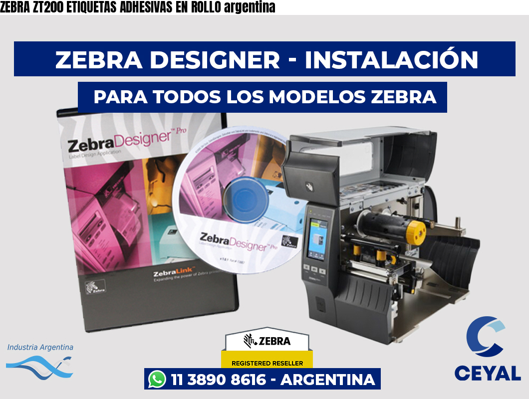 ZEBRA ZT200 ETIQUETAS ADHESIVAS EN ROLLO argentina