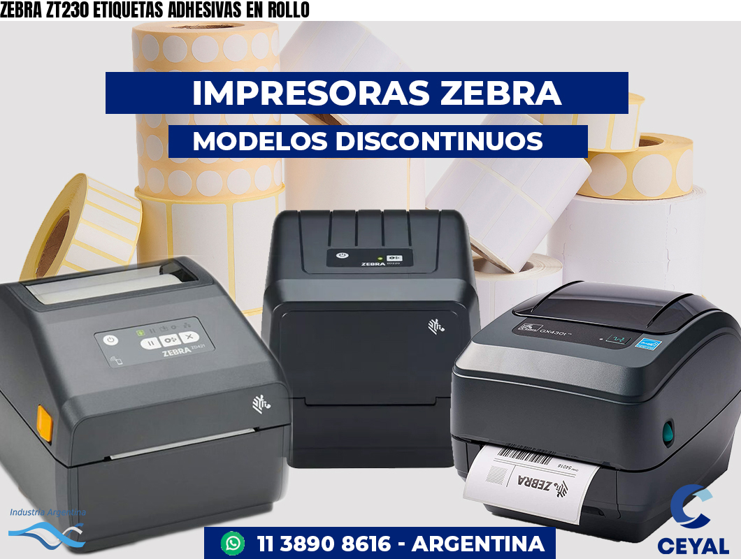 ZEBRA ZT230 ETIQUETAS ADHESIVAS EN ROLLO