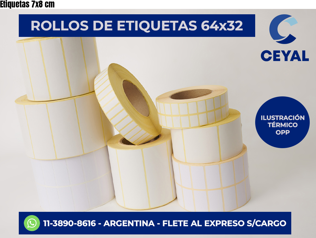 Etiquetas 7×8 cm