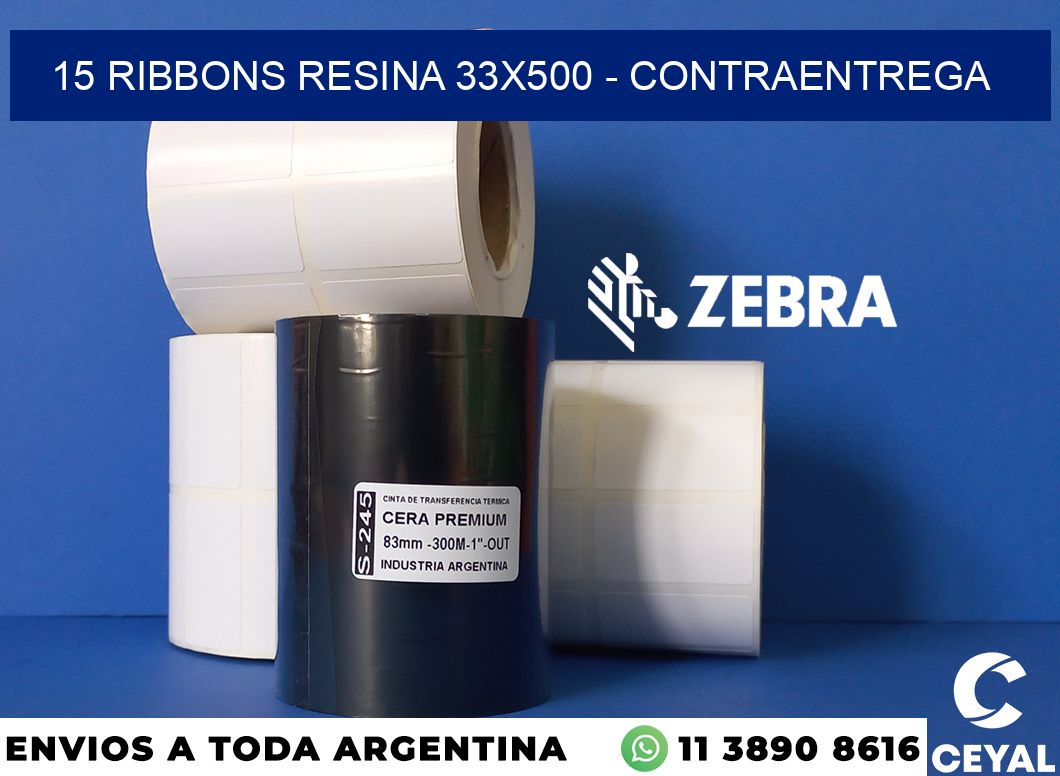 15 Ribbons resina 33x500 - contraentrega