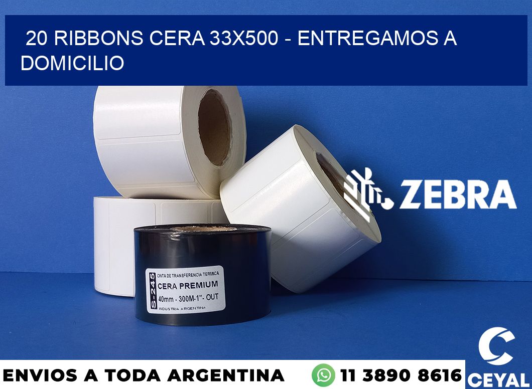 20 Ribbons cera 33x500 - entregamos a domicilio