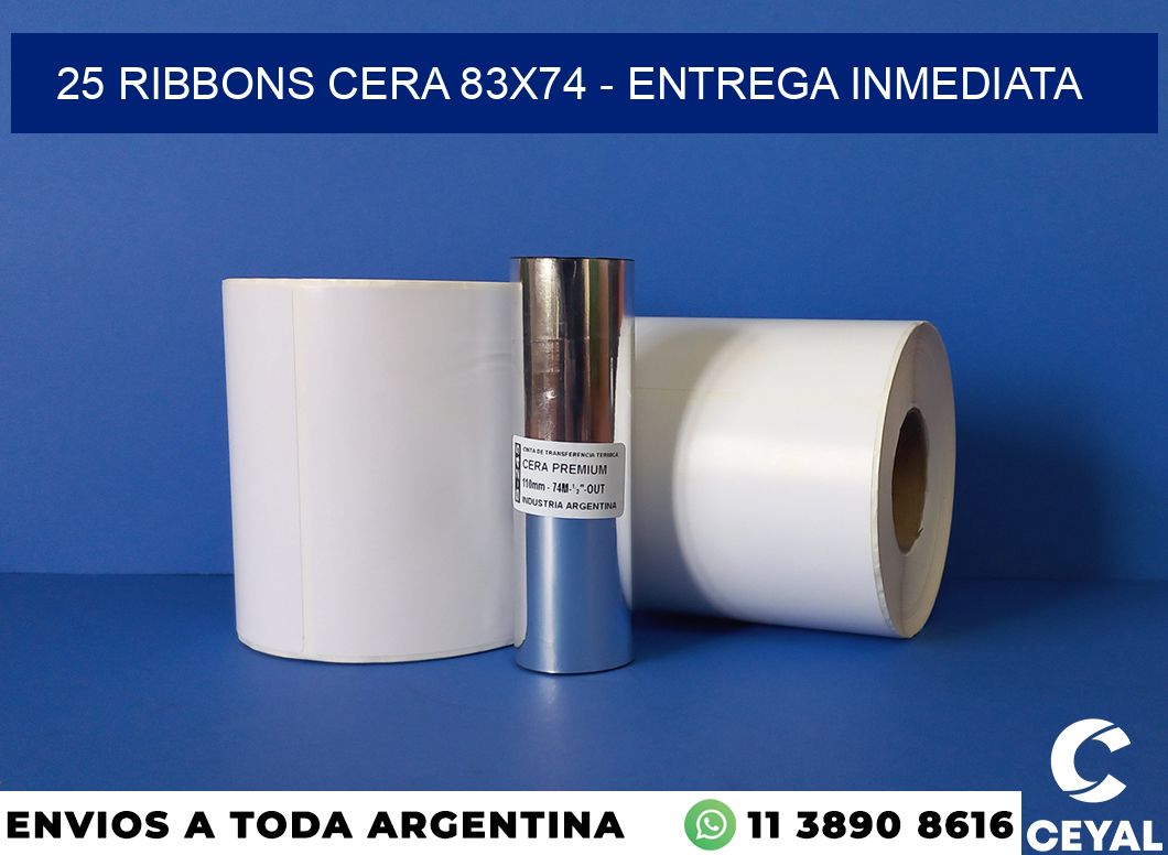 25 Ribbons cera 83×74 – Entrega inmediata