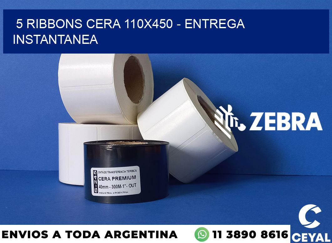 5 Ribbons cera 110x450 - entrega instantanea