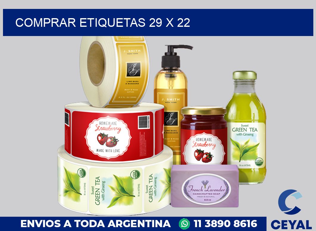 Comprar etiquetas 29 x 22