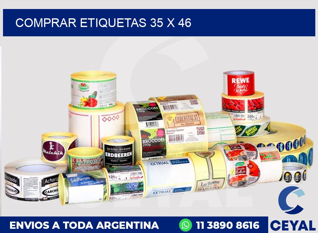 Comprar etiquetas 35 x 46