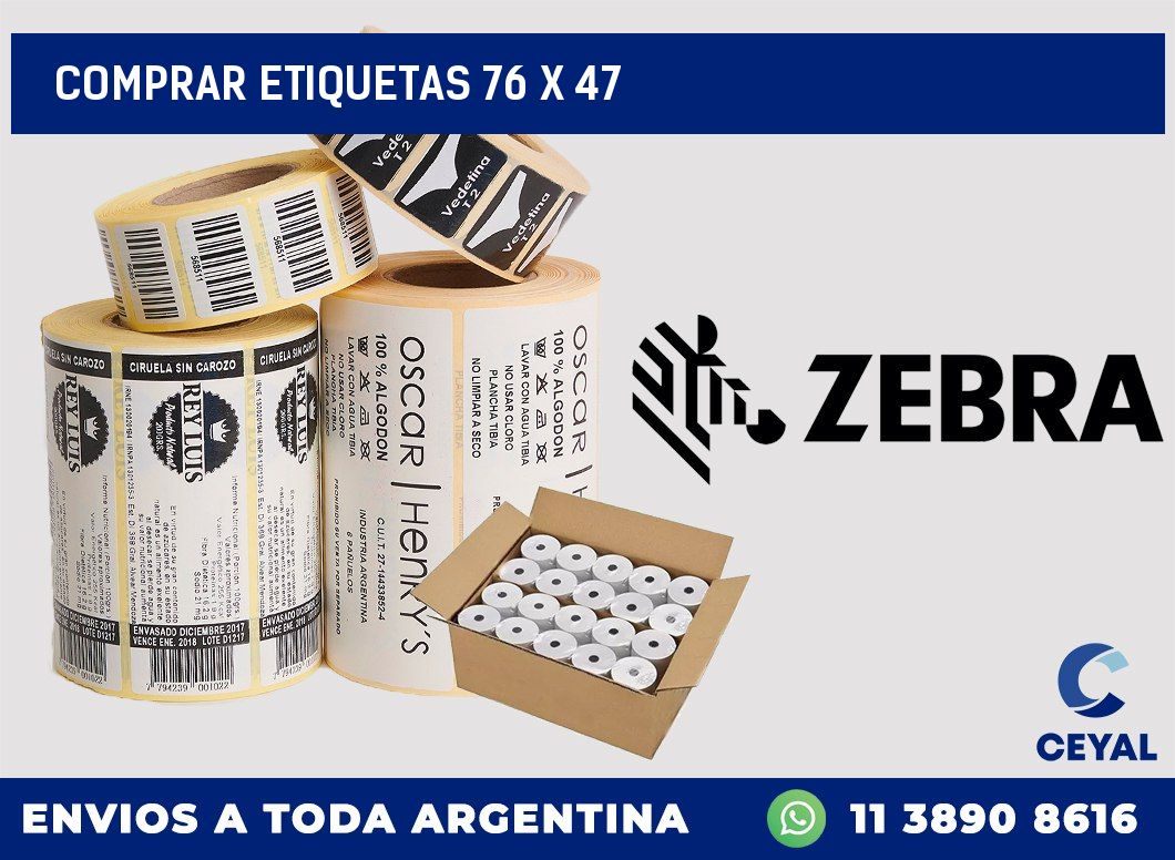 Comprar etiquetas 76 x 47