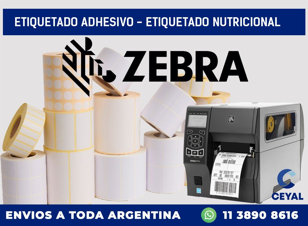 Etiquetado adhesivo – Etiquetado Nutricional