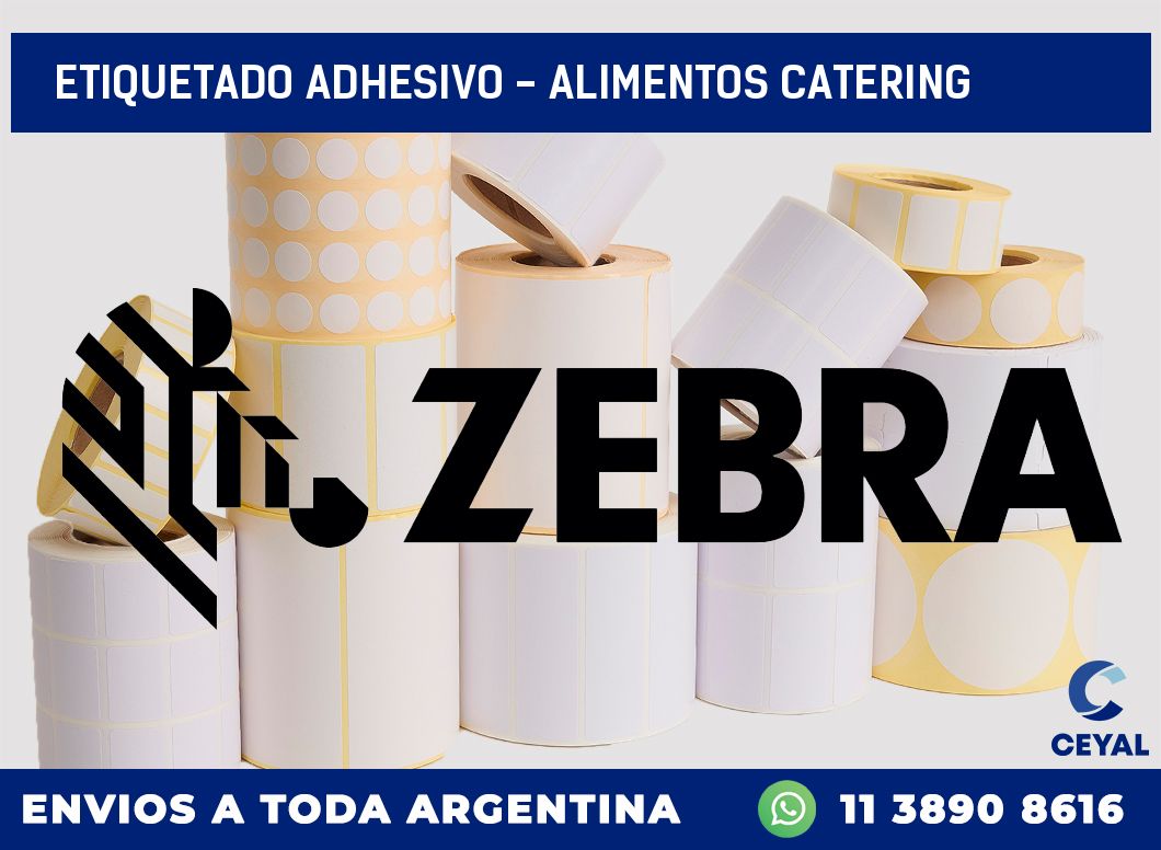 Etiquetado adhesivo – alimentos catering