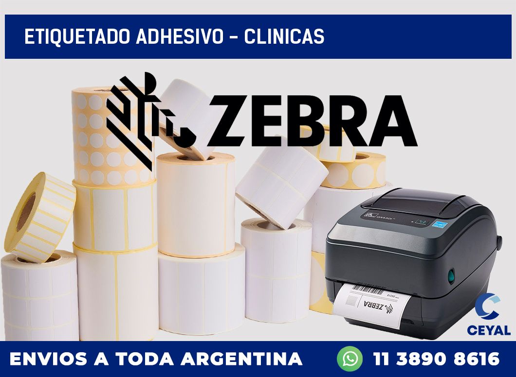 Etiquetado adhesivo – clinicas