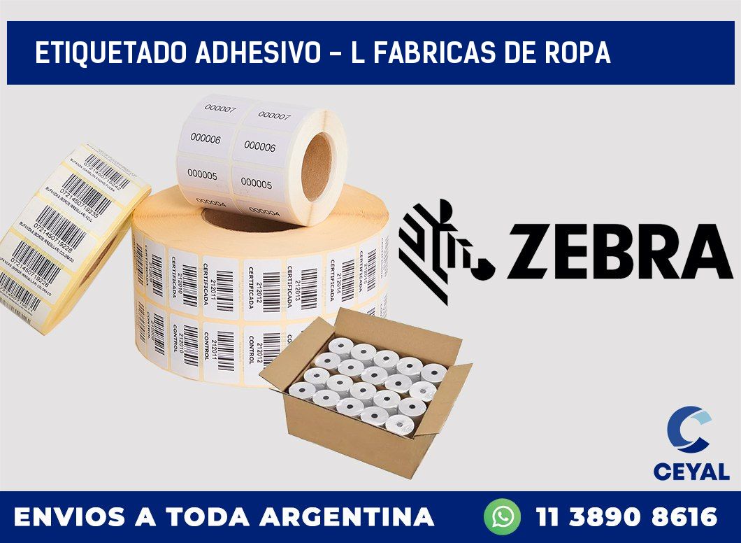 Etiquetado adhesivo – l fabricas de ropa