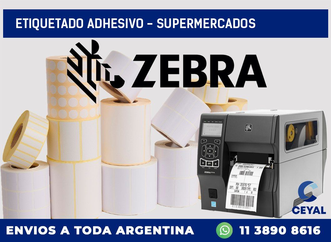 Etiquetado adhesivo - supermercados