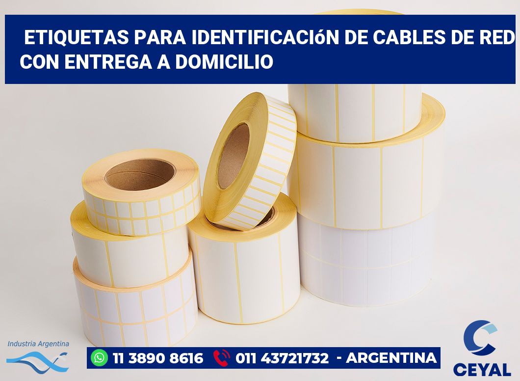 Etiquetas para Identificación de Cables de Red con Entrega a Domicilio