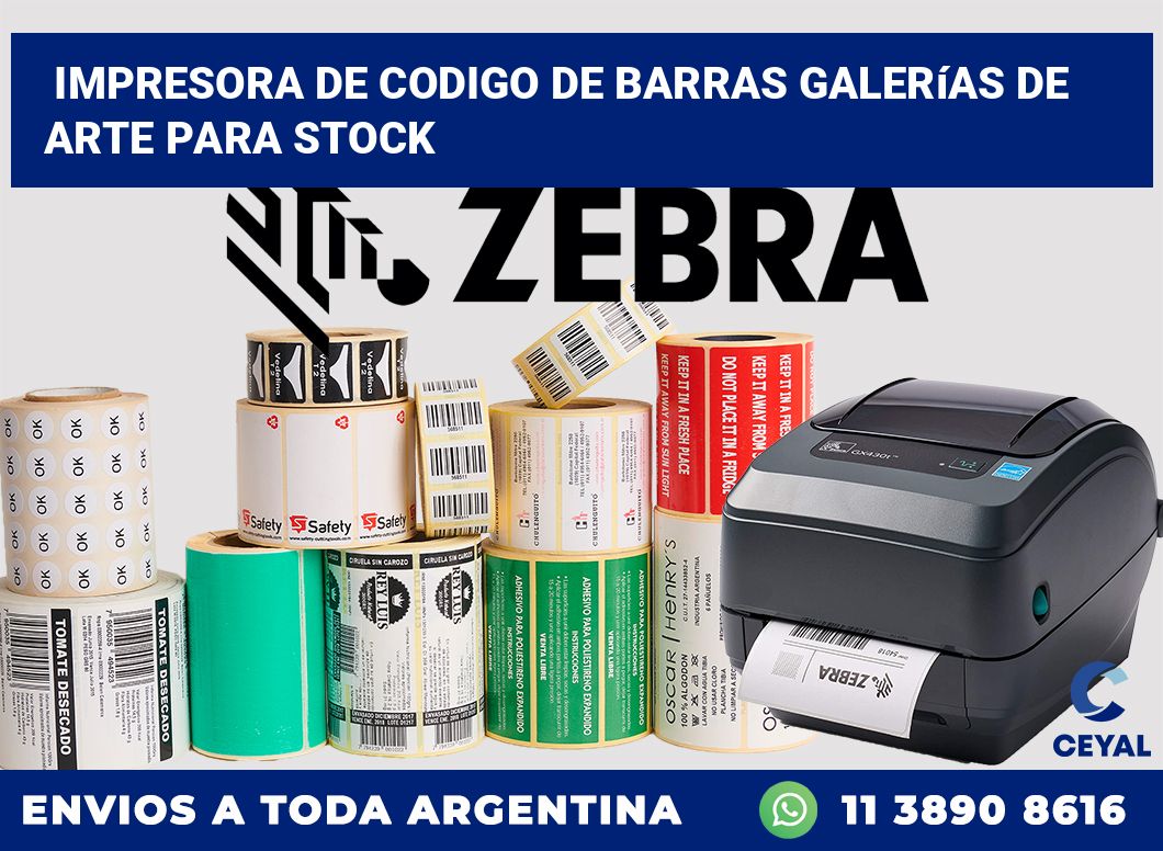 Impresora de codigo de barras Galerías de arte para stock