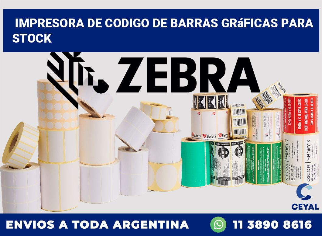 Impresora de codigo de barras Gráficas para stock