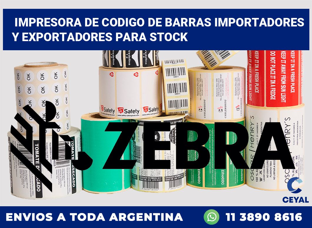 Impresora de codigo de barras Importadores y exportadores para stock