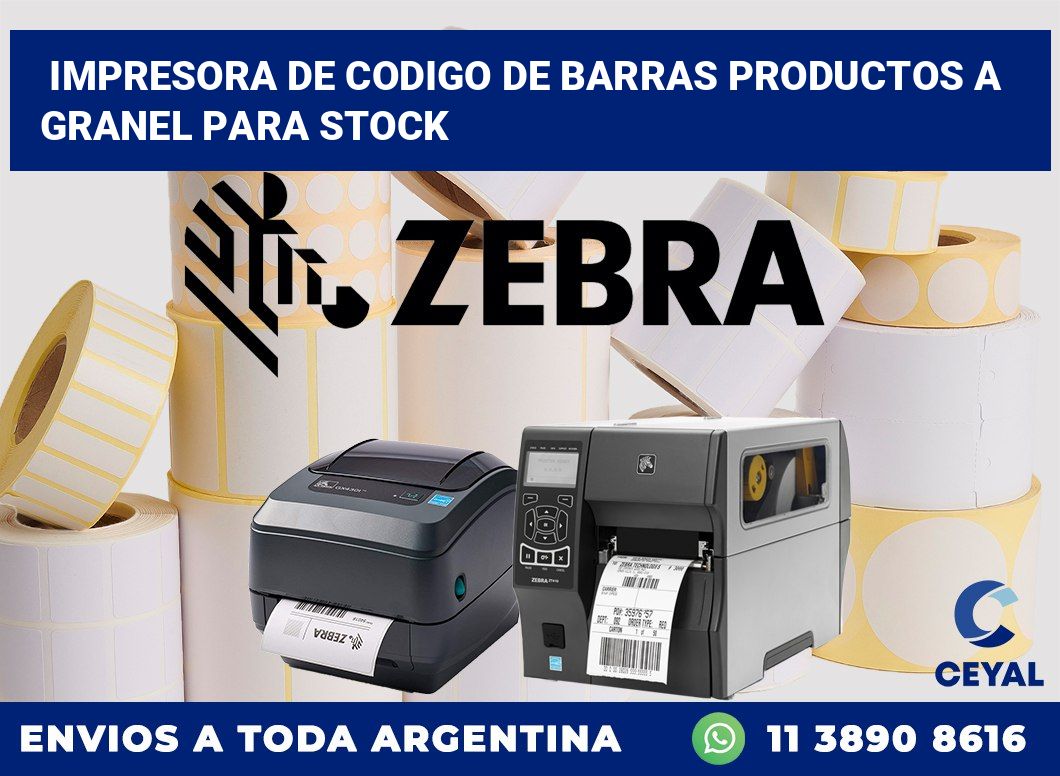 Impresora de codigo de barras Productos a granel para stock