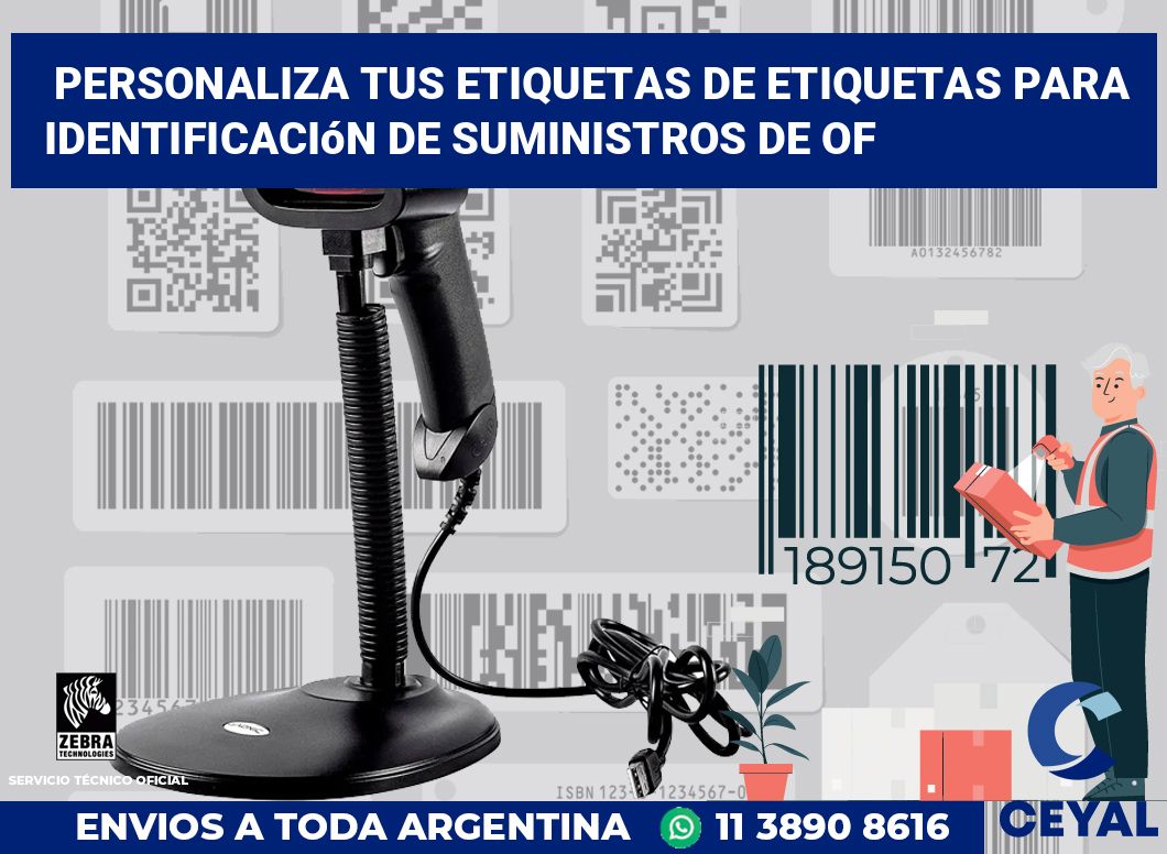 Personaliza tus Etiquetas de Etiquetas para Identificación de Suministros de Of