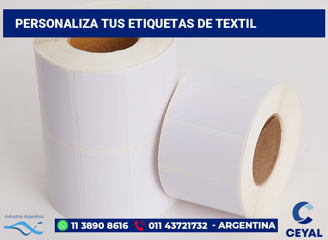 Personaliza tus Etiquetas de textil