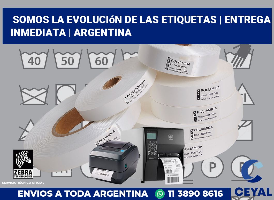 Somos la evolución de las etiquetas | Entrega inmediata | Argentina