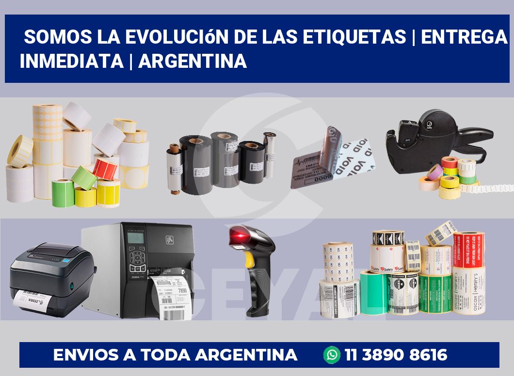 Somos la evolución de las etiquetas | Entrega inmediata | Argentina