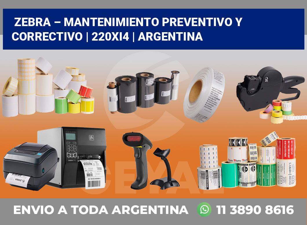 Zebra – mantenimiento preventivo y correctivo | 220Xi4 | Argentina