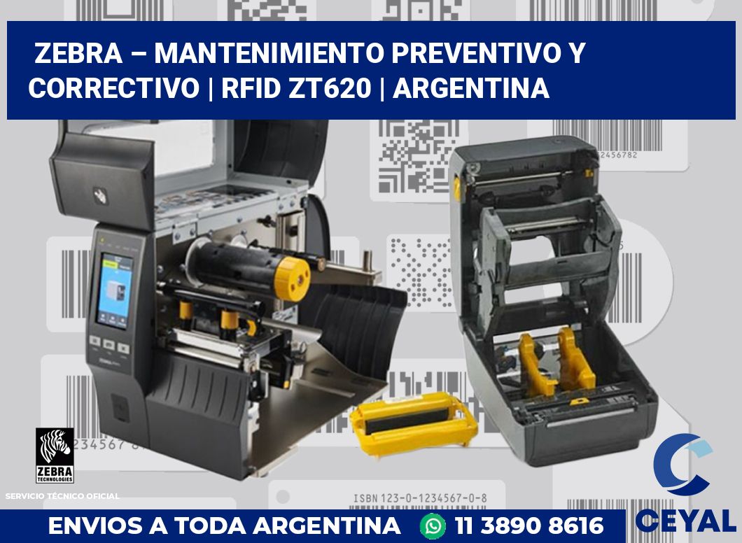 Zebra – mantenimiento preventivo y correctivo | RFID ZT620 | Argentina