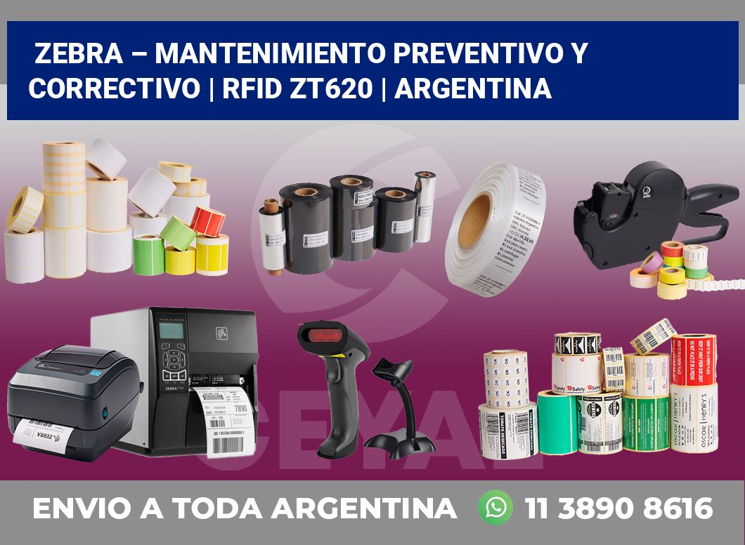 Zebra – mantenimiento preventivo y correctivo | RFID ZT620 | Argentina