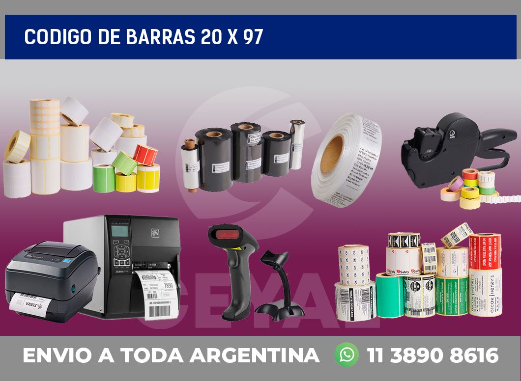 codigo de barras 20 x 97