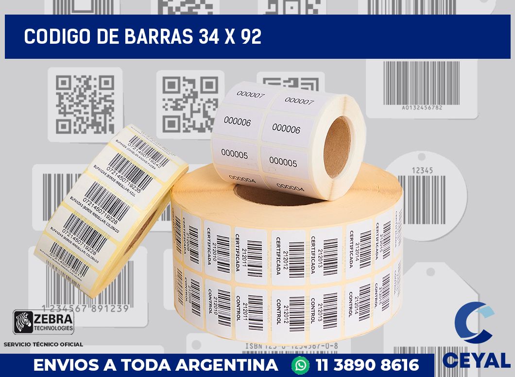 codigo de barras 34 x 92