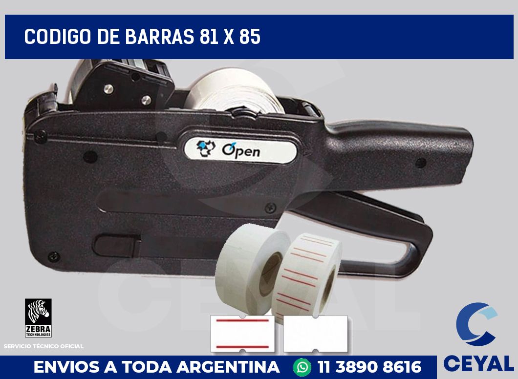 codigo de barras 81 x 85