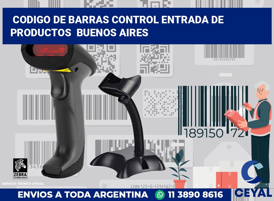 codigo de barras control entrada de productos  Buenos Aires