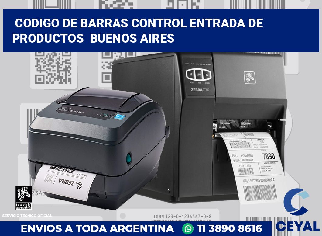 codigo de barras control entrada de productos  Buenos Aires