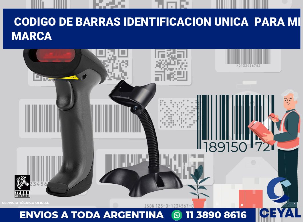 codigo de barras identificacion unica  para mi marca