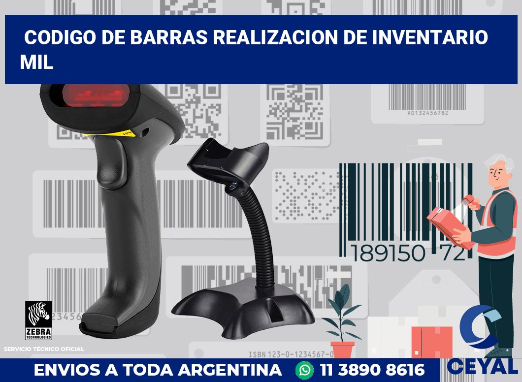 codigo de barras realizacion de inventario  mil