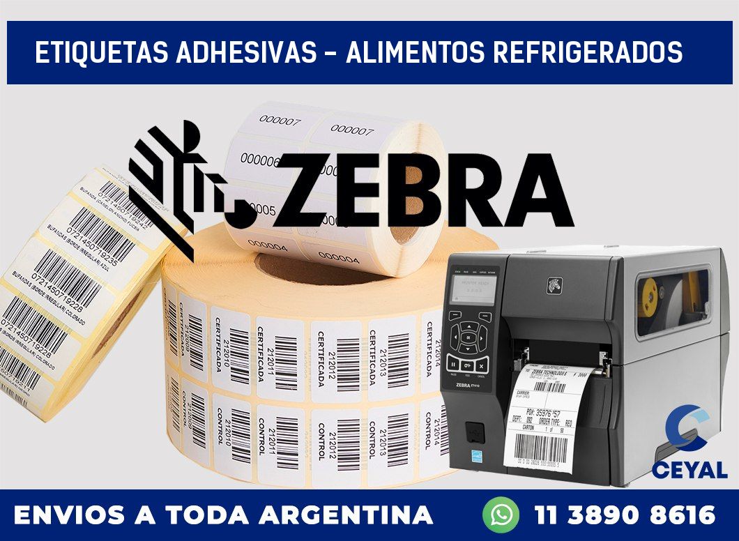 etiquetas adhesivas – alimentos refrigerados