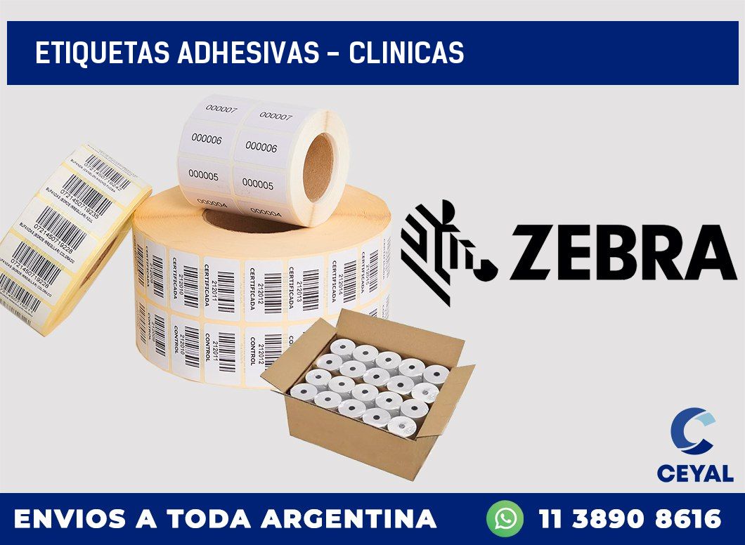 etiquetas adhesivas - clinicas