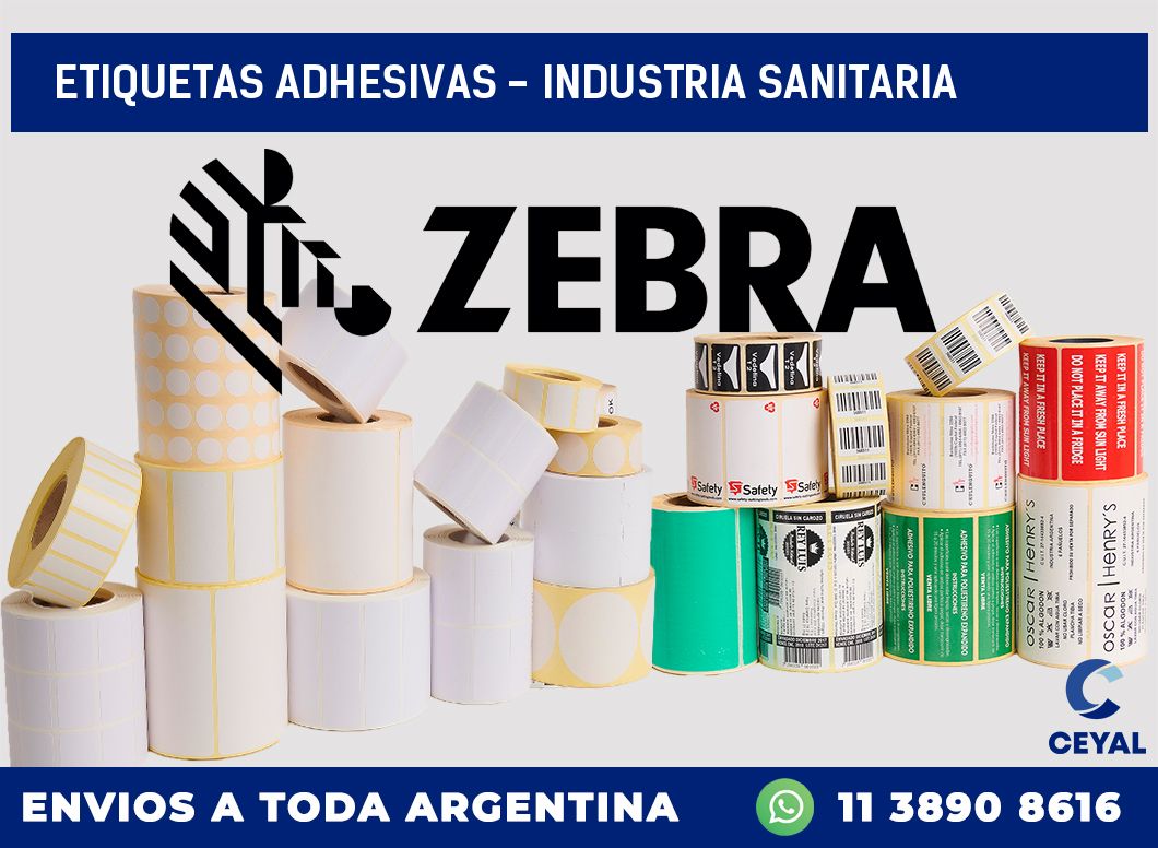 etiquetas adhesivas - industria sanitaria