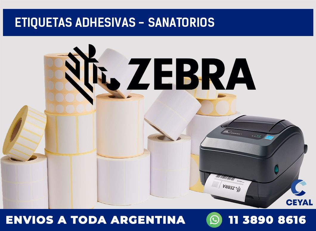 etiquetas adhesivas – sanatorios