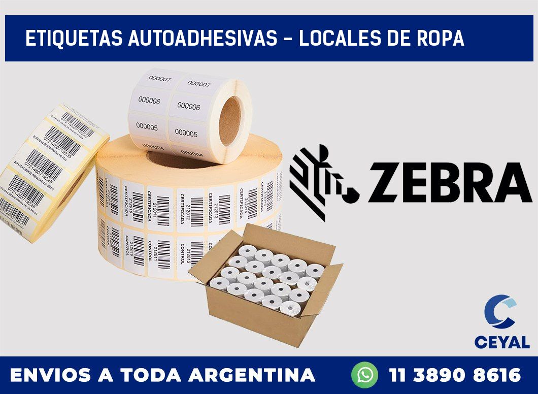 etiquetas autoadhesivas – Locales de ropa