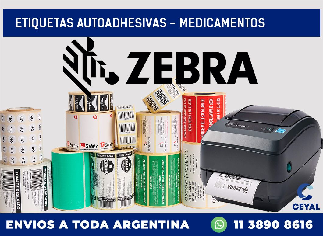 etiquetas autoadhesivas - Medicamentos