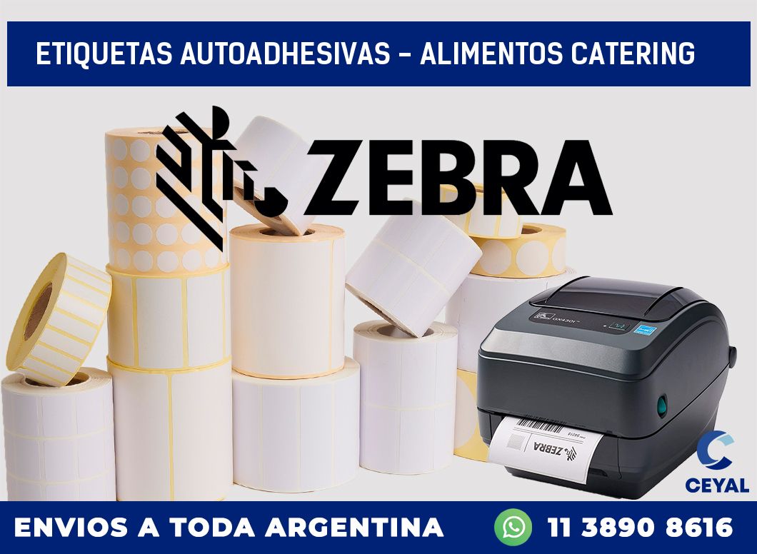 etiquetas autoadhesivas – alimentos catering